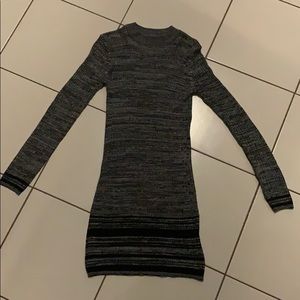 Dark grey, long sleeve dress